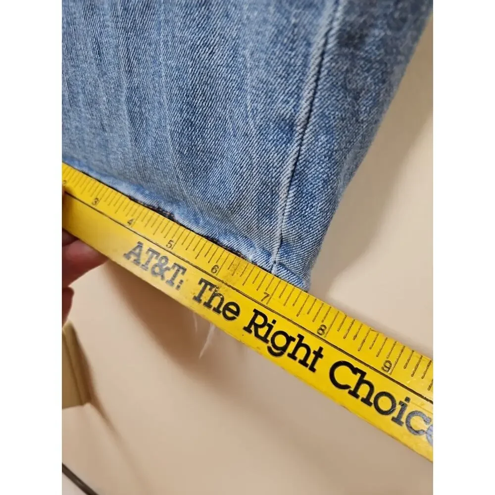 Abercrombie & Fitch Ultra High Rise Ankle Straight Women 35/20 Blue Stretch Jean